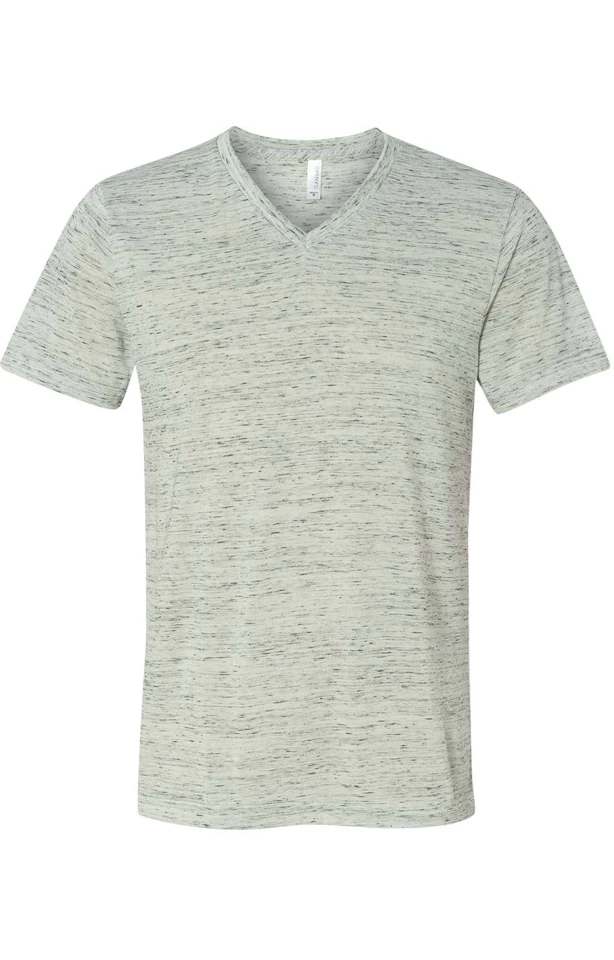 Bella Canvas Men's Jersey Short Sleeve V-Neck T-Shirt - 4.2 Oz Combed Cotton, Retail Fit