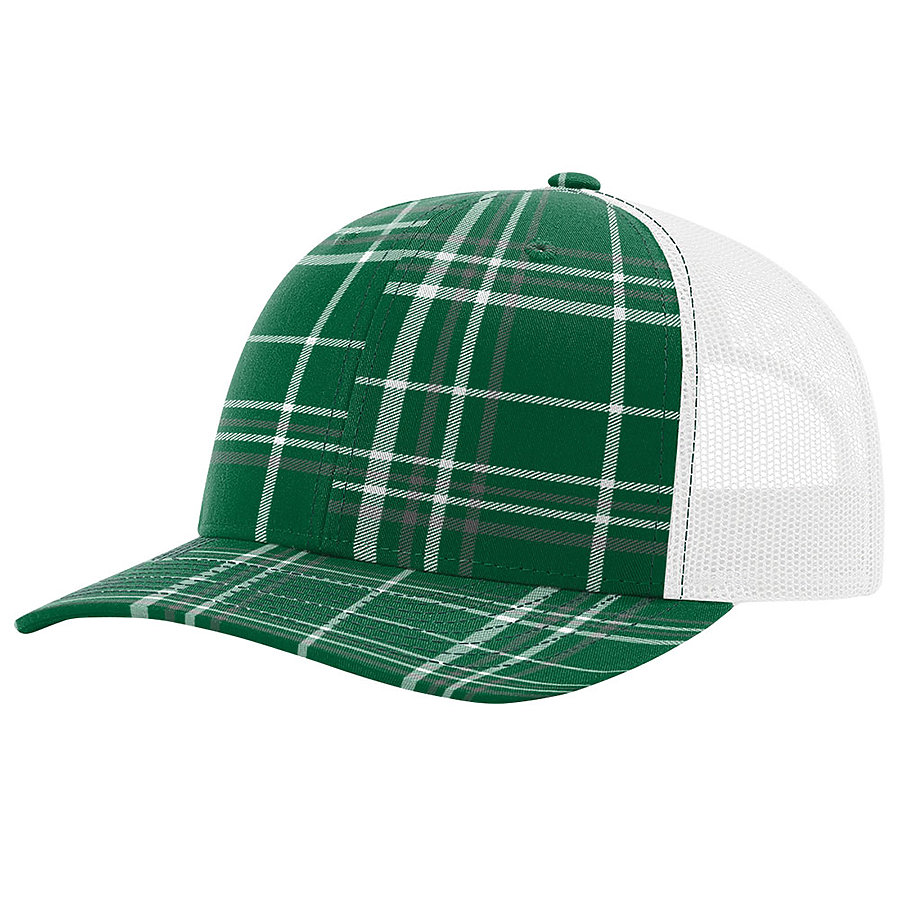 Picture for Plaid Print Dark Green / Charcoal / White