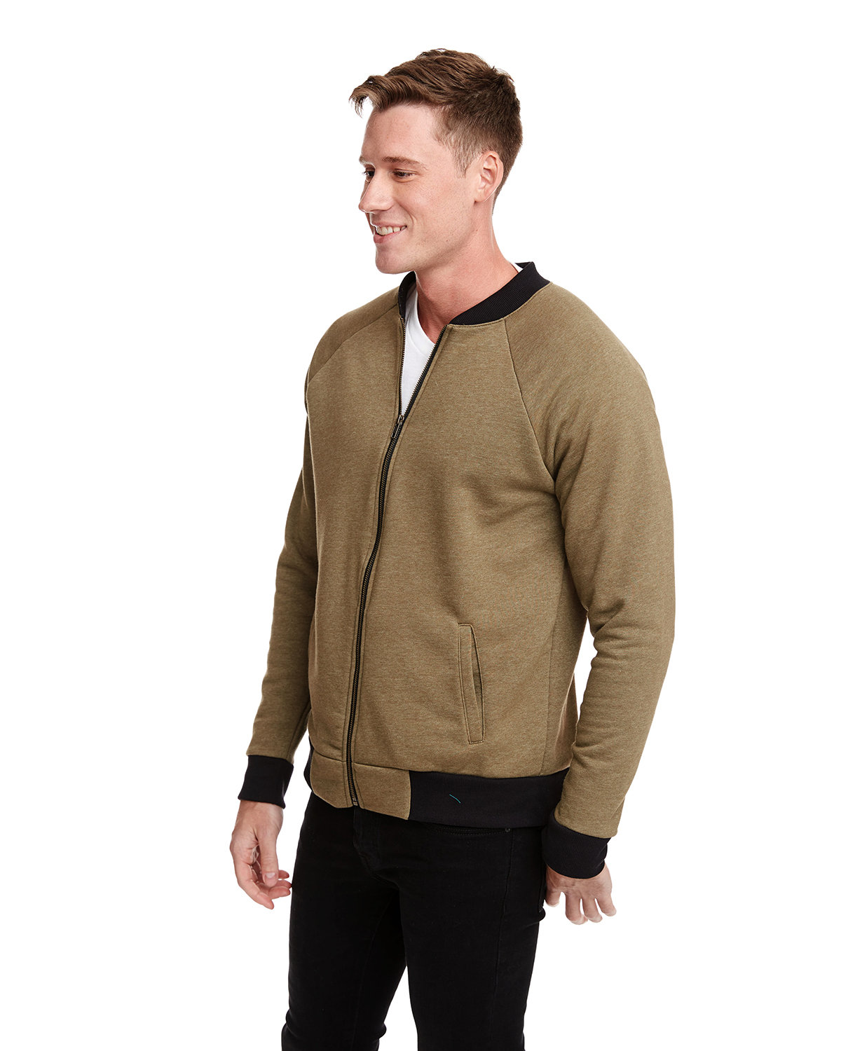 Next Level 9700 Heather Military Green