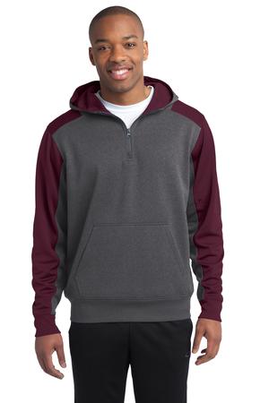 Sport-Tek ST249 Graphite Heather / Maroon