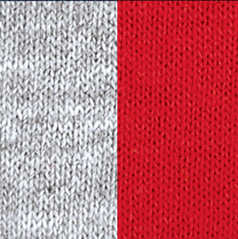 Gildan G860 Sport Gray / Red