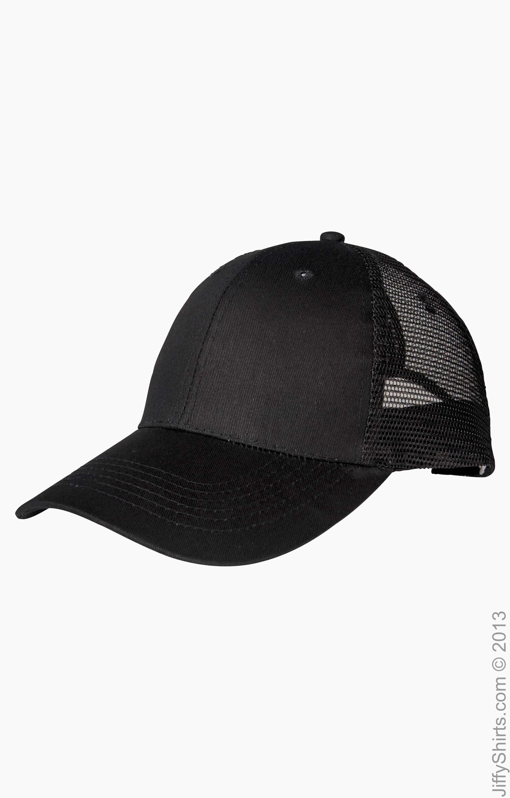 Big Accessories 6 Panel Structured Trucker Cap Bx019 Black | Jiffy