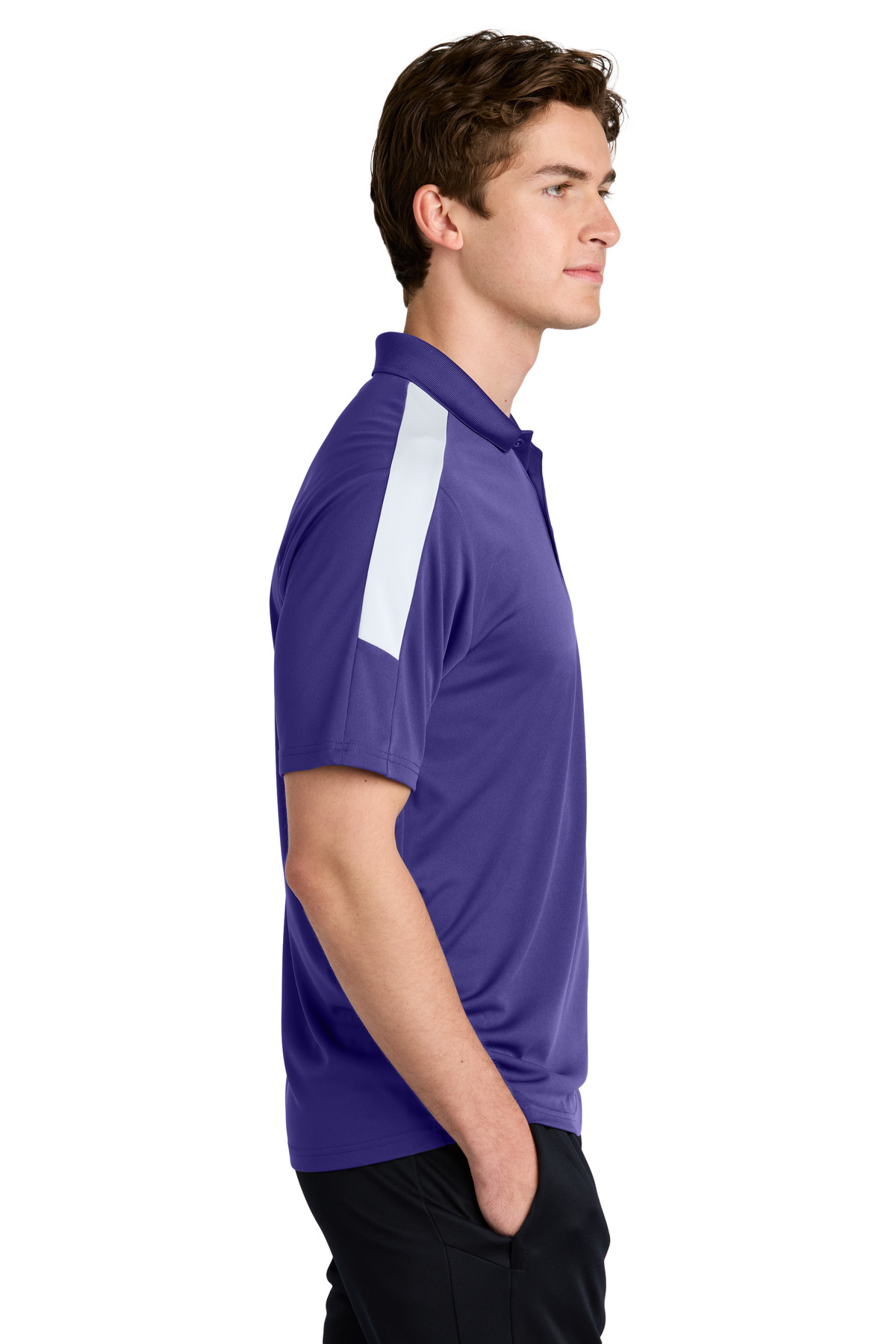 Sport-Tek ST104 Purple / White