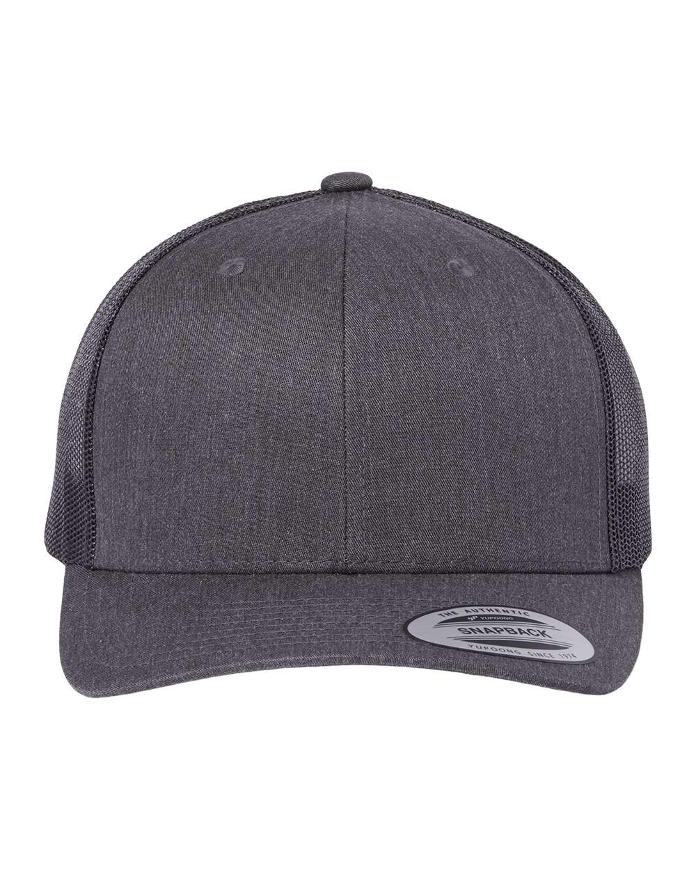 Yupoong Unisex Retro Trucker Cap 6606 Dark Heather Grey | Jiffy