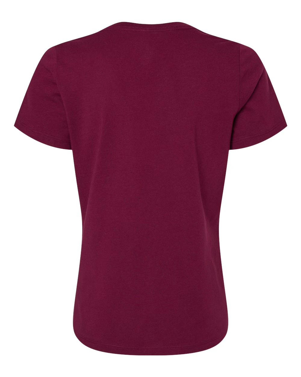 Bella Canvas Women's Relaxed Jersey V Neck T Shirt 6405 Maroon | Jiffy