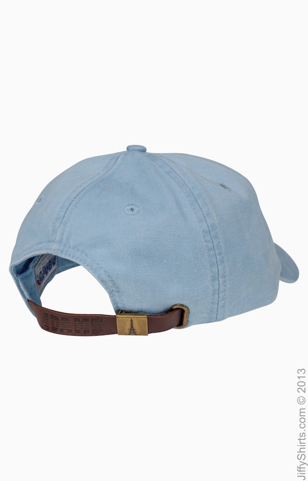 Adams Optimum Pigment Dyed Cap Ad969 Baby Blue Jiffy