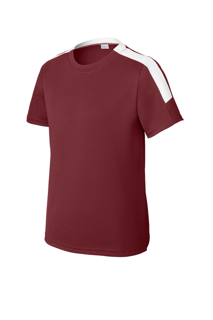 Sport-Tek YST100 Maroon/White