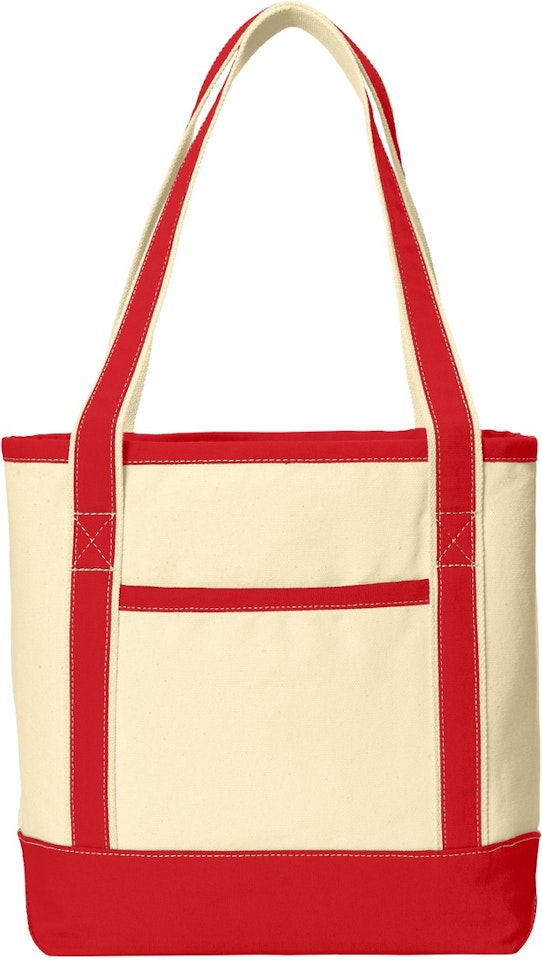 Port Authority BG412 Natural / Red
