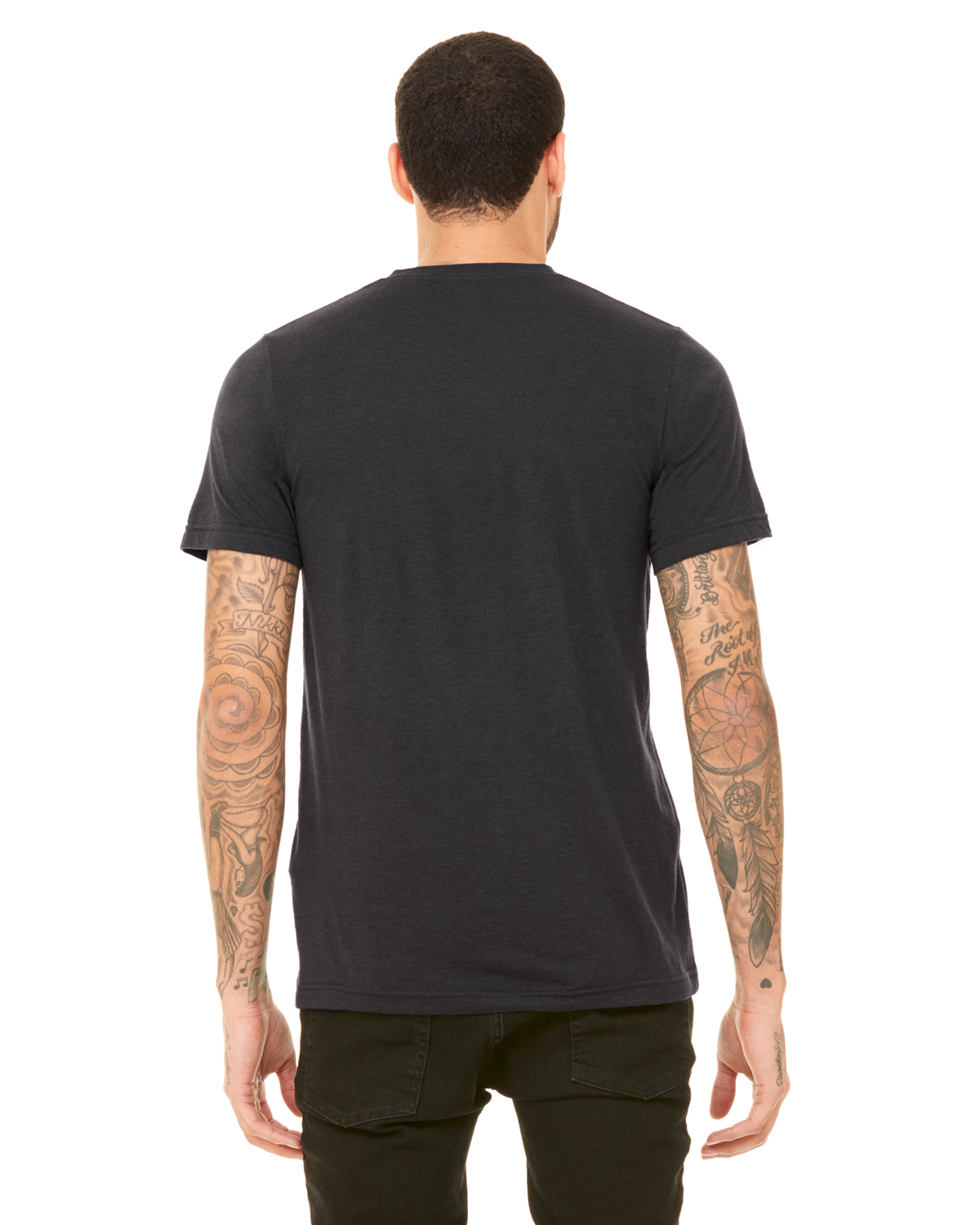 Bella + Canvas 3415C Solid Dark Gray Triblend