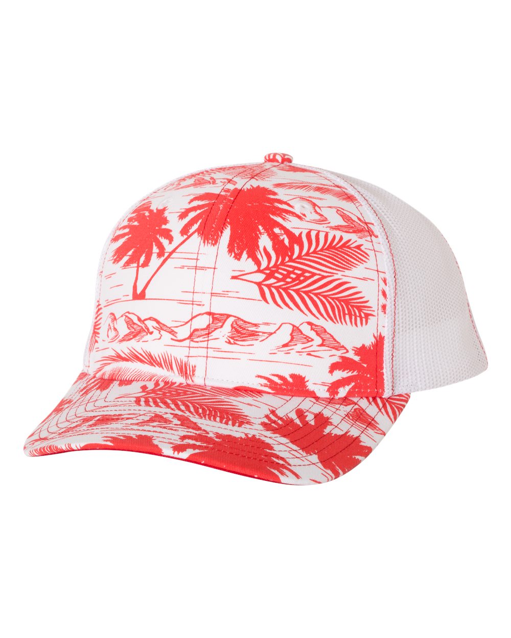 Picture for Island Print Red / White