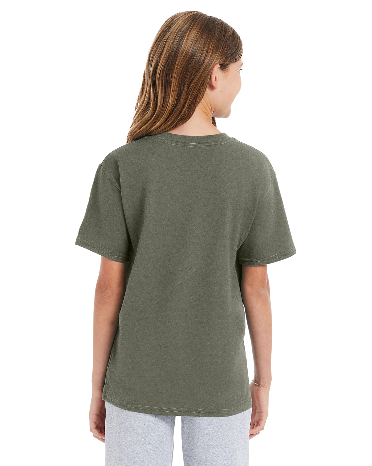 Hanes 498Y Fatigue Green