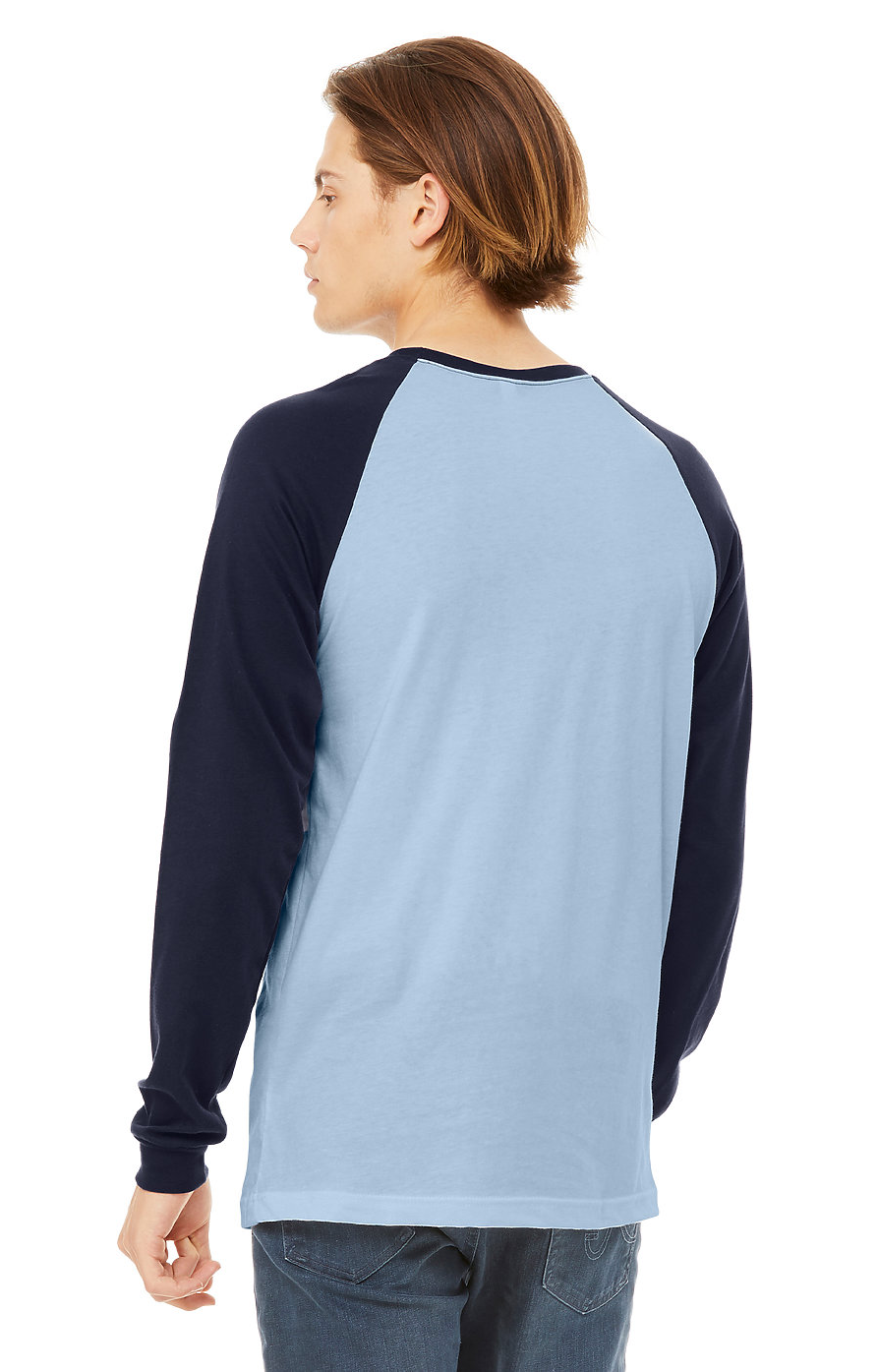 Bella + Canvas 3000C Baby Blue / Navy