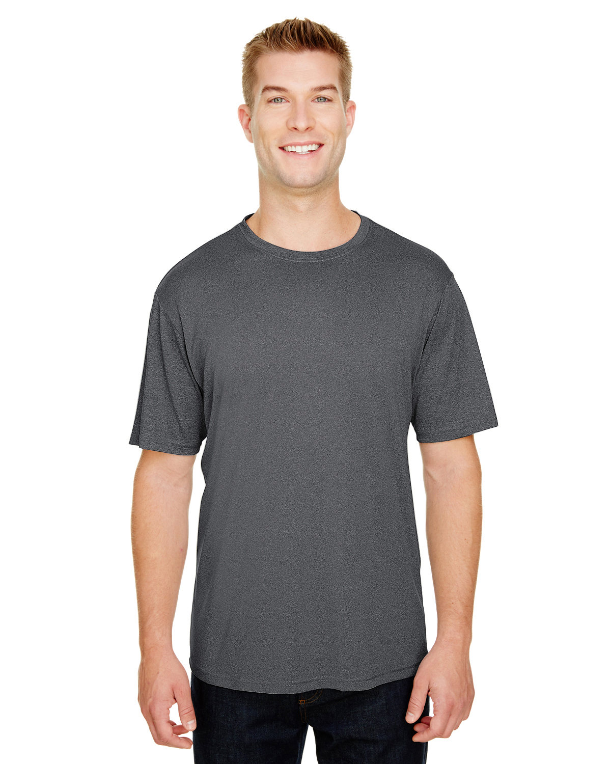 ★FLARE UP★ Drape Layered TShirt FL131Charcoal Drape Layered T-Shirt (FL-131_Charcoal) - FLAREUP | 60