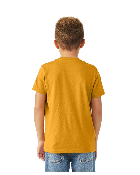 Bella + Canvas 3001YCVC Heather Mustard