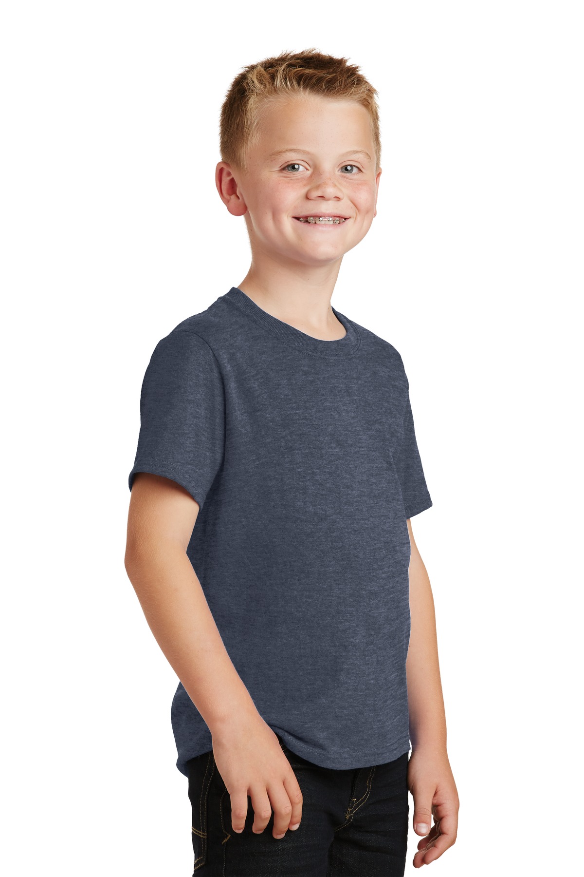 Port & Company PC54Y Heather Navy