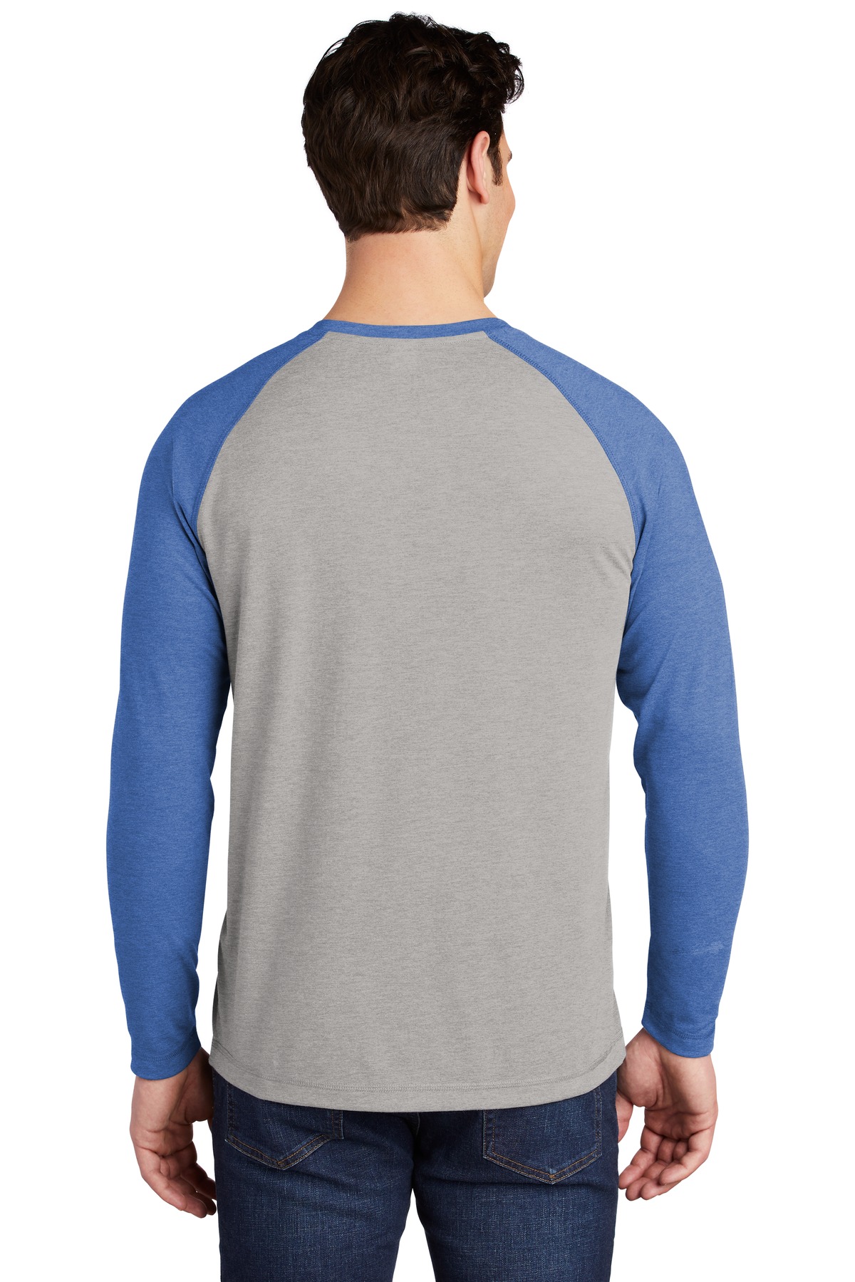 Sport-Tek ST400LS True Royal Heather / Light Gray Heather