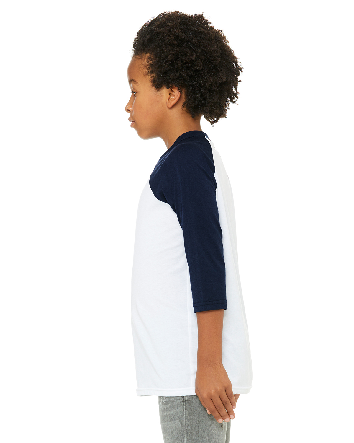 Bella + Canvas 3200Y White / Navy