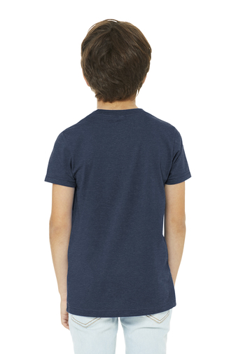 Bella + Canvas 3001YCVC Heather Navy