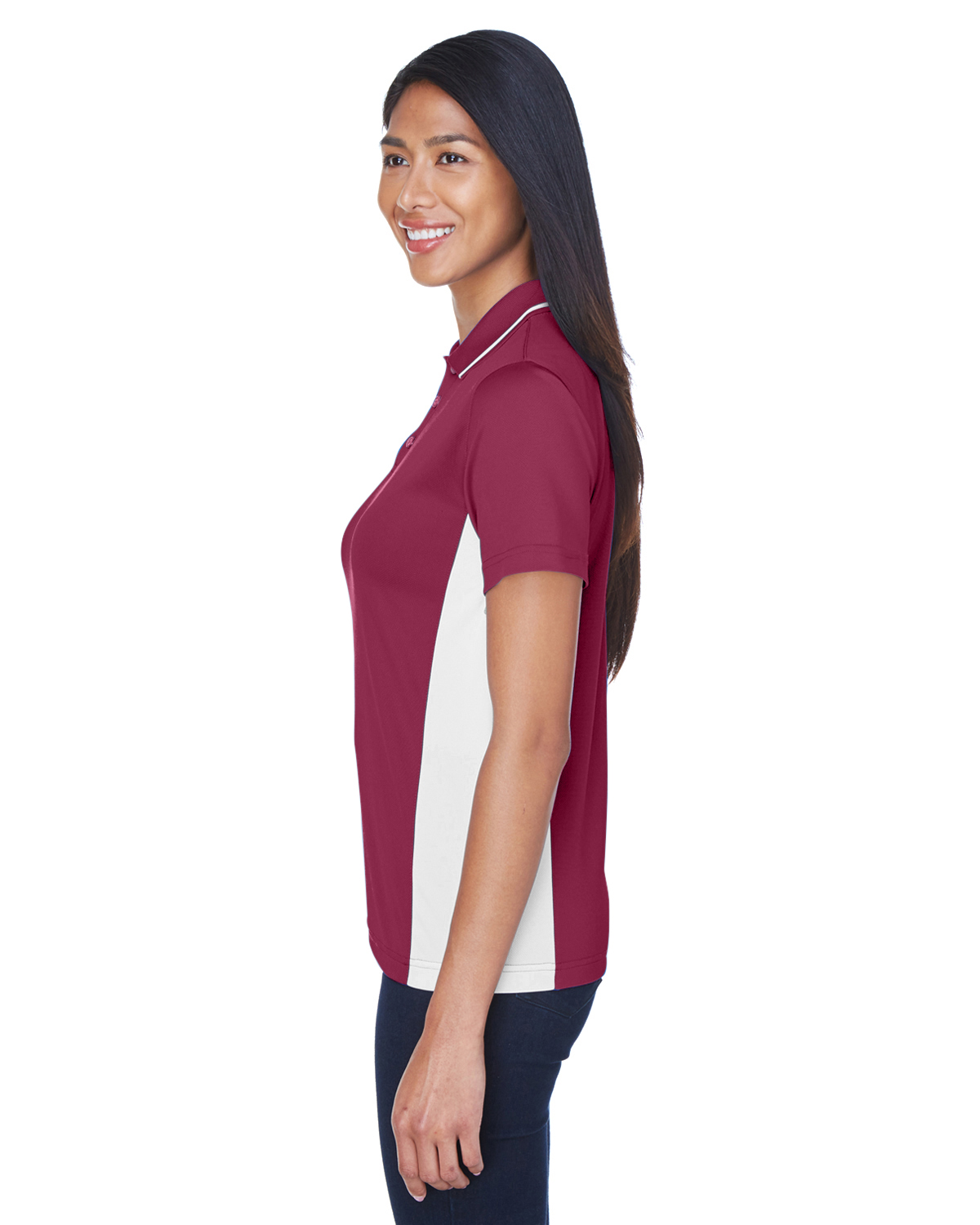 UltraClub 8406L Maroon / White
