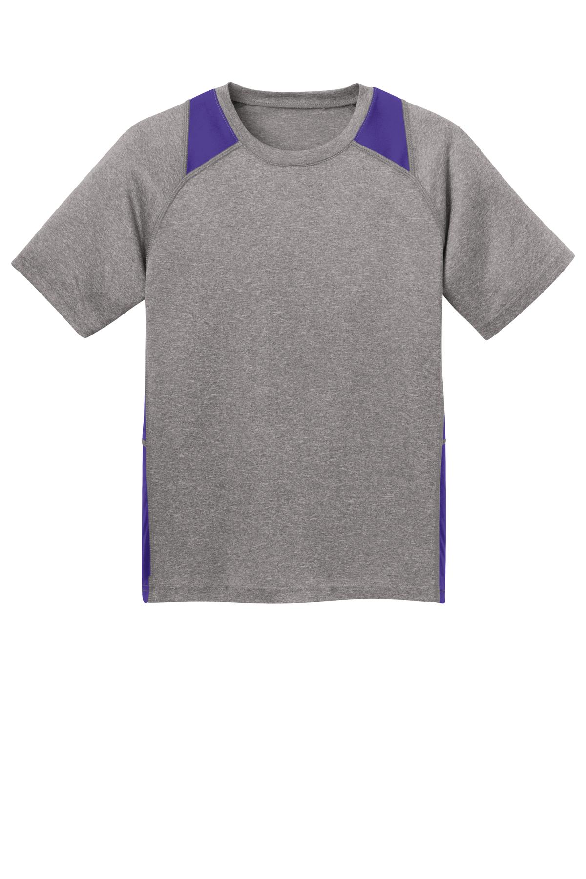 Sport-Tek YST361 Vintage Heather / Purple