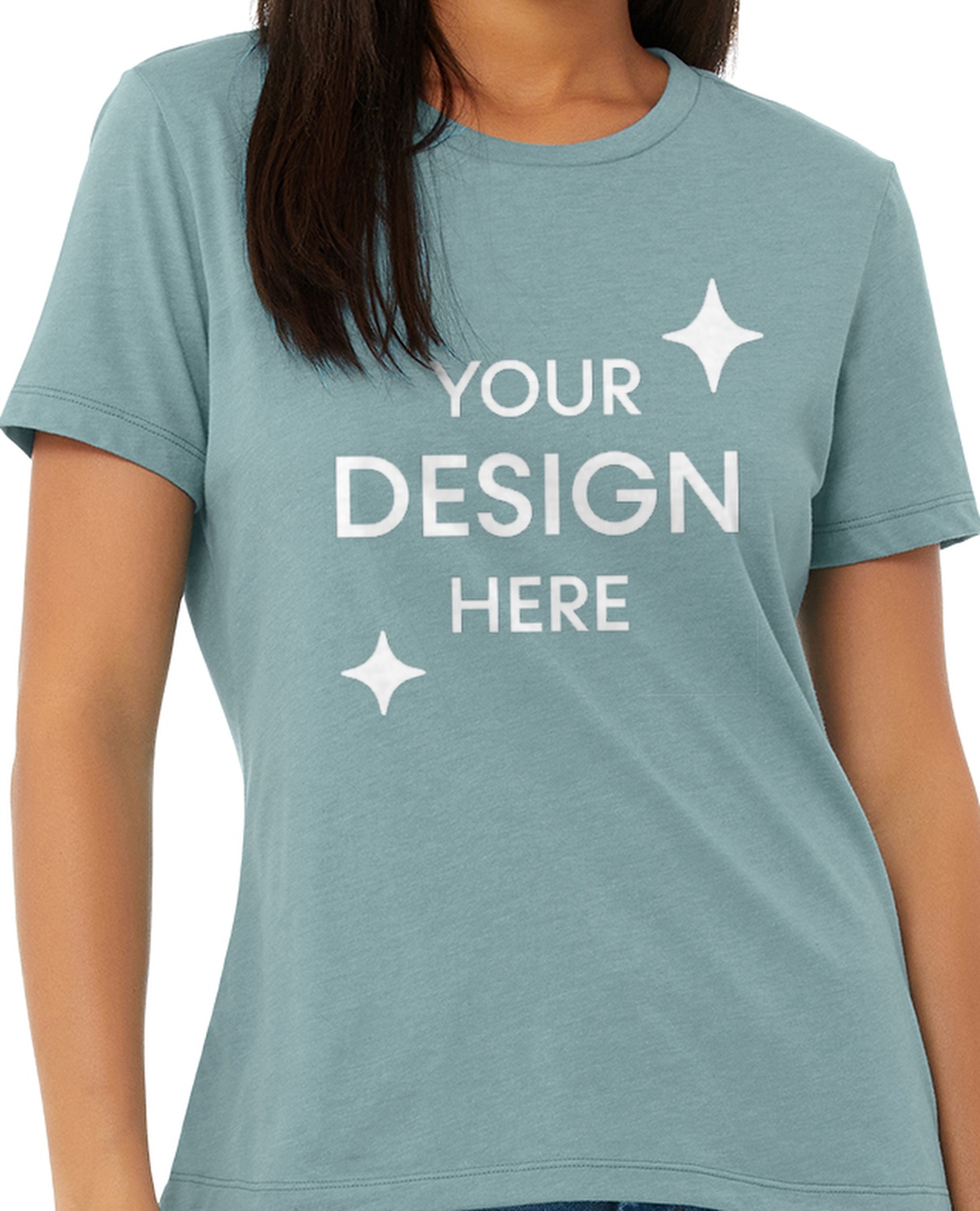 Women's Heathered Relaxed Jersey Short-Sleeve T-Shirt