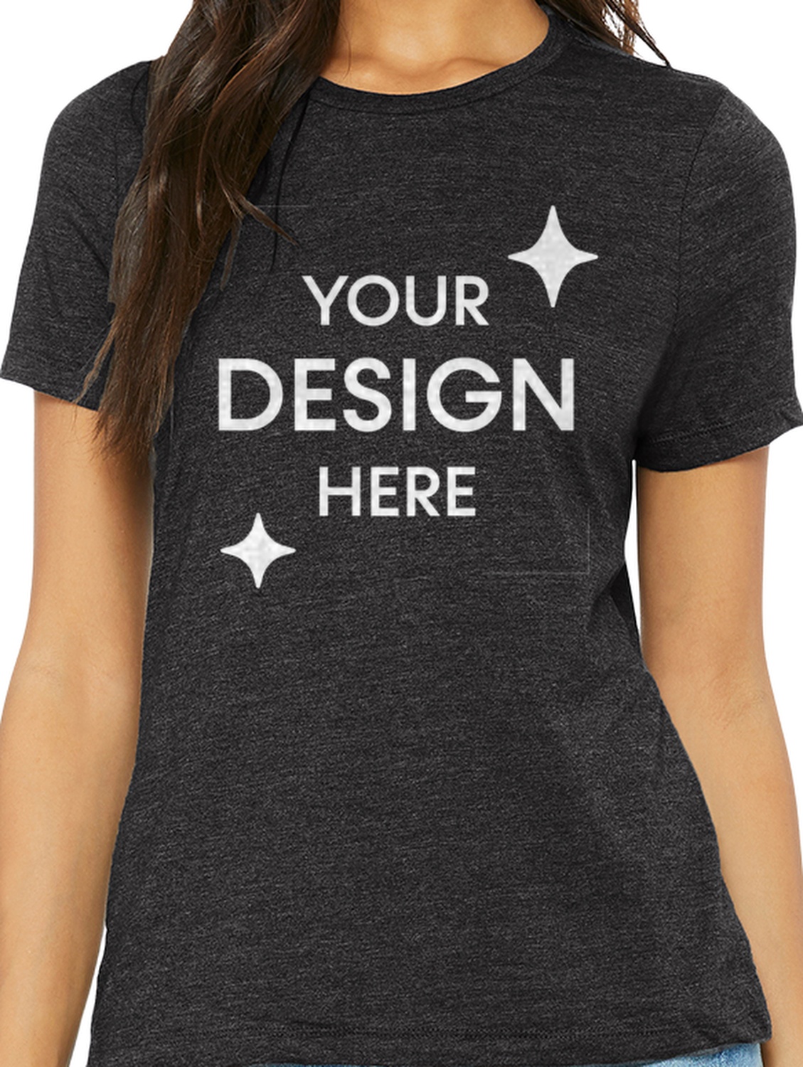 Women's Heathered Relaxed Jersey Short-Sleeve T-Shirt