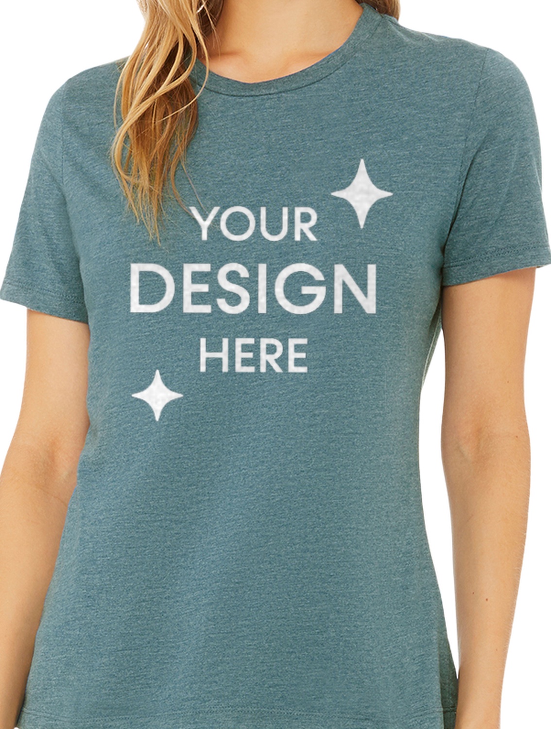 Women's Heathered Relaxed Jersey Short-Sleeve T-Shirt