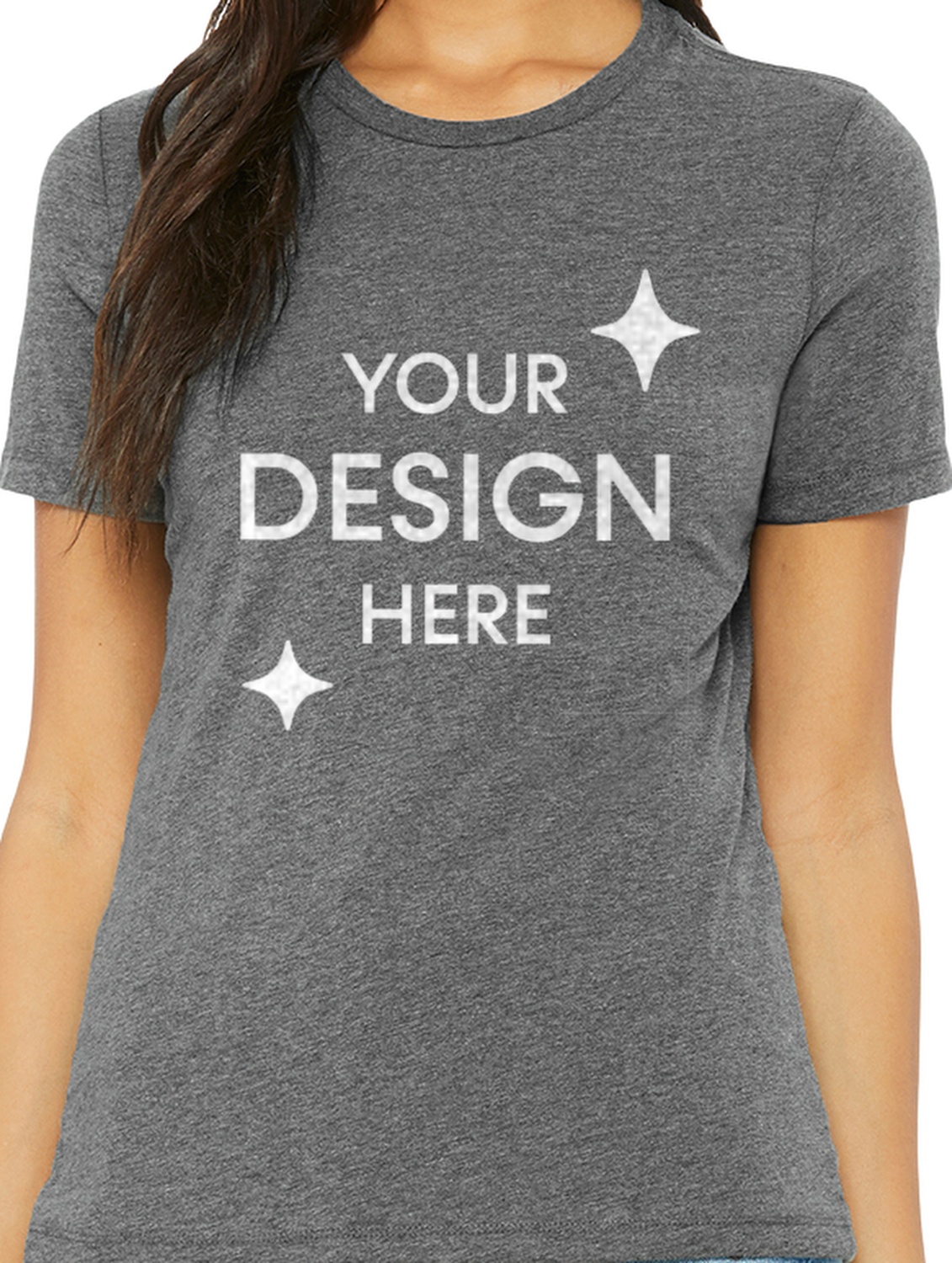 Women's Heathered Relaxed Jersey Short-Sleeve T-Shirt