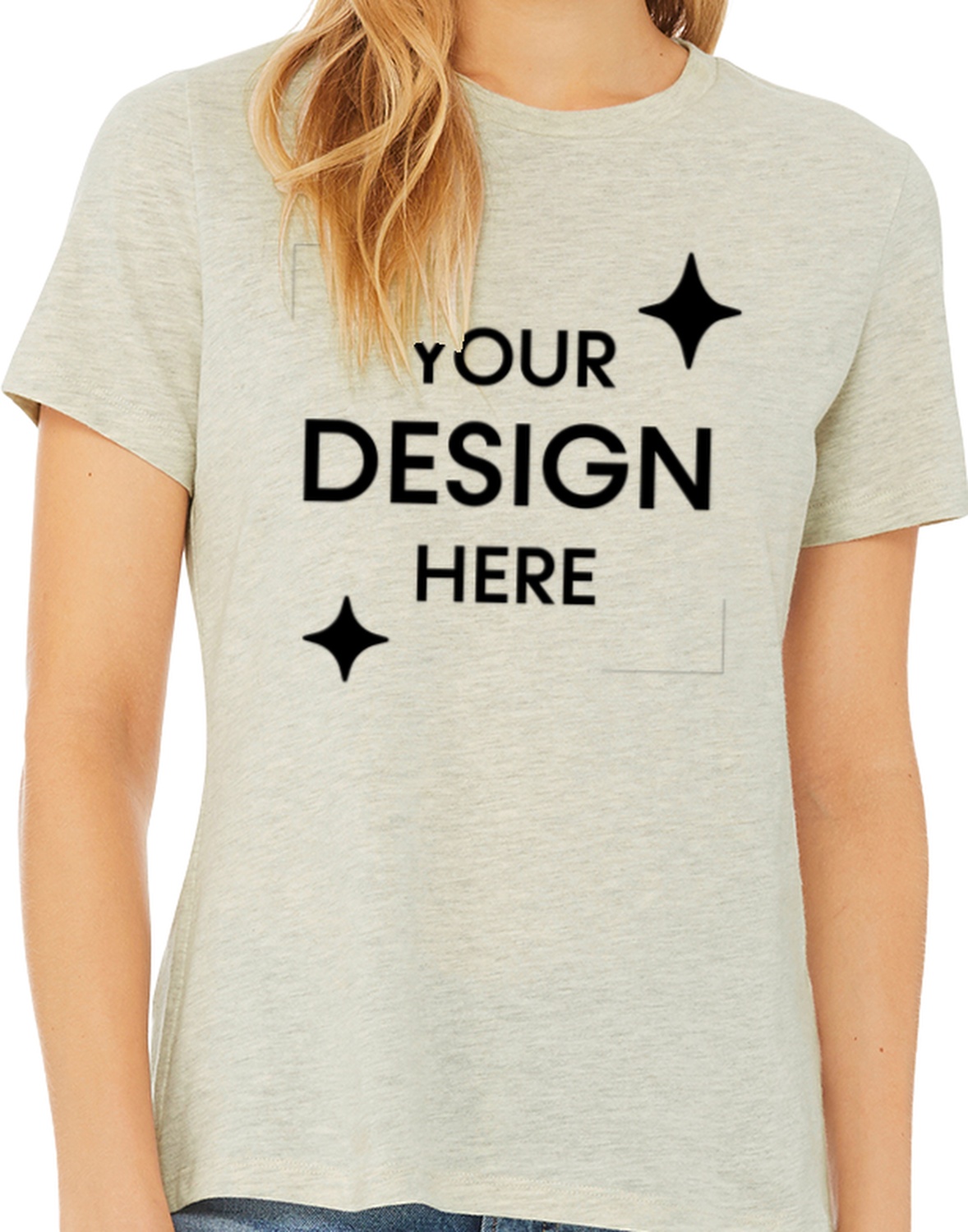 Women's Heathered Relaxed Jersey Short-Sleeve T-Shirt