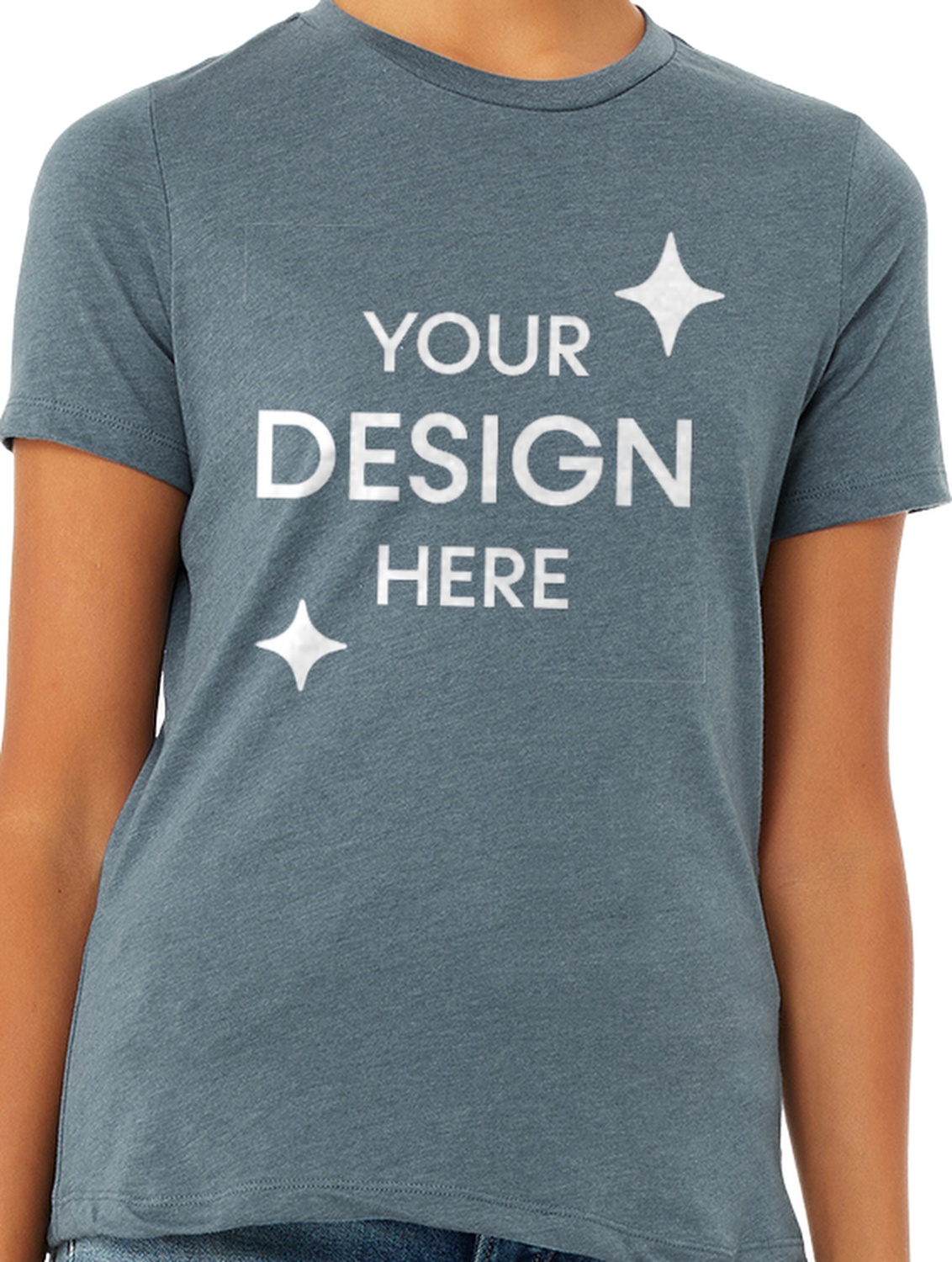 Women's Heathered Relaxed Jersey Short-Sleeve T-Shirt