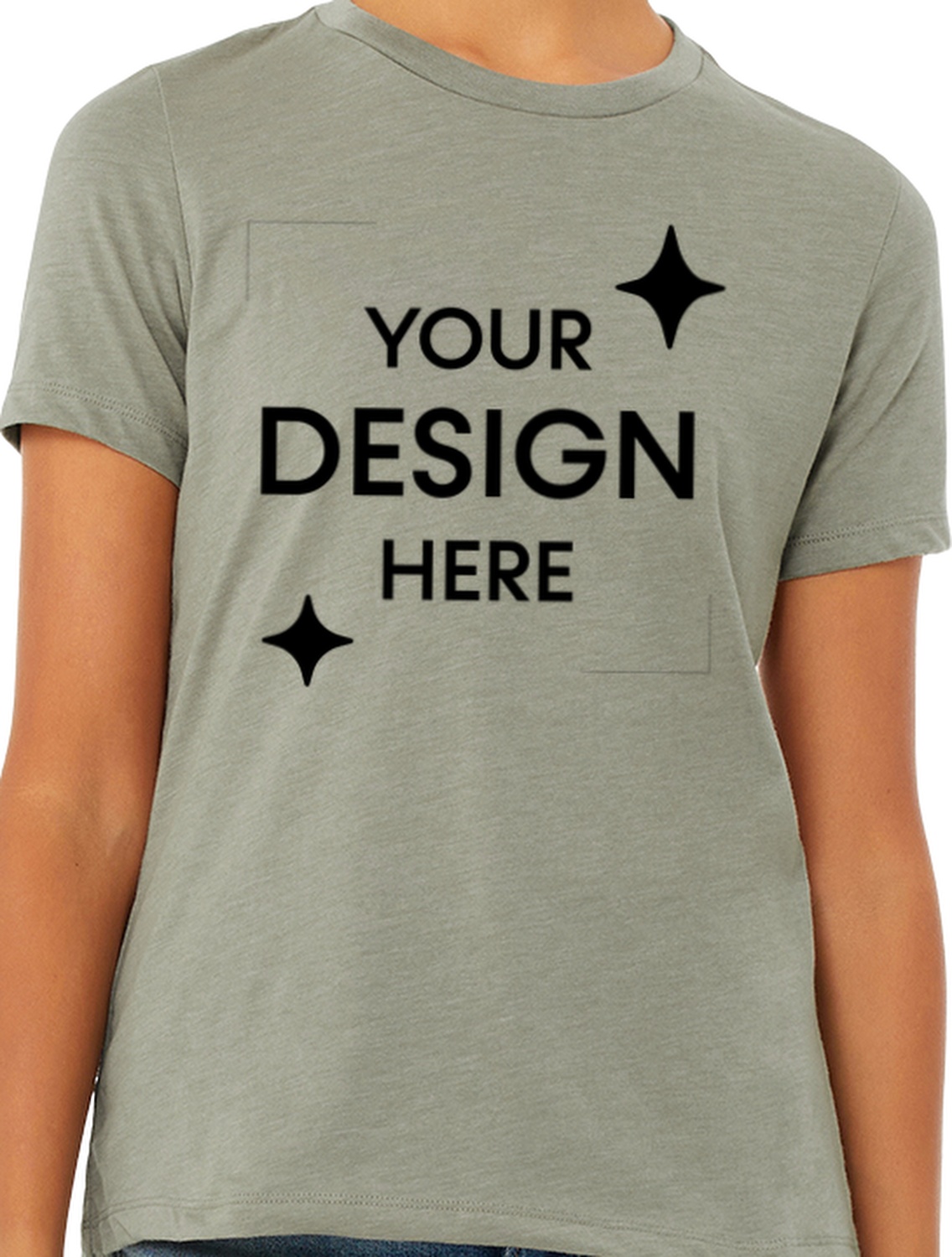 Women's Heathered Relaxed Jersey Short-Sleeve T-Shirt