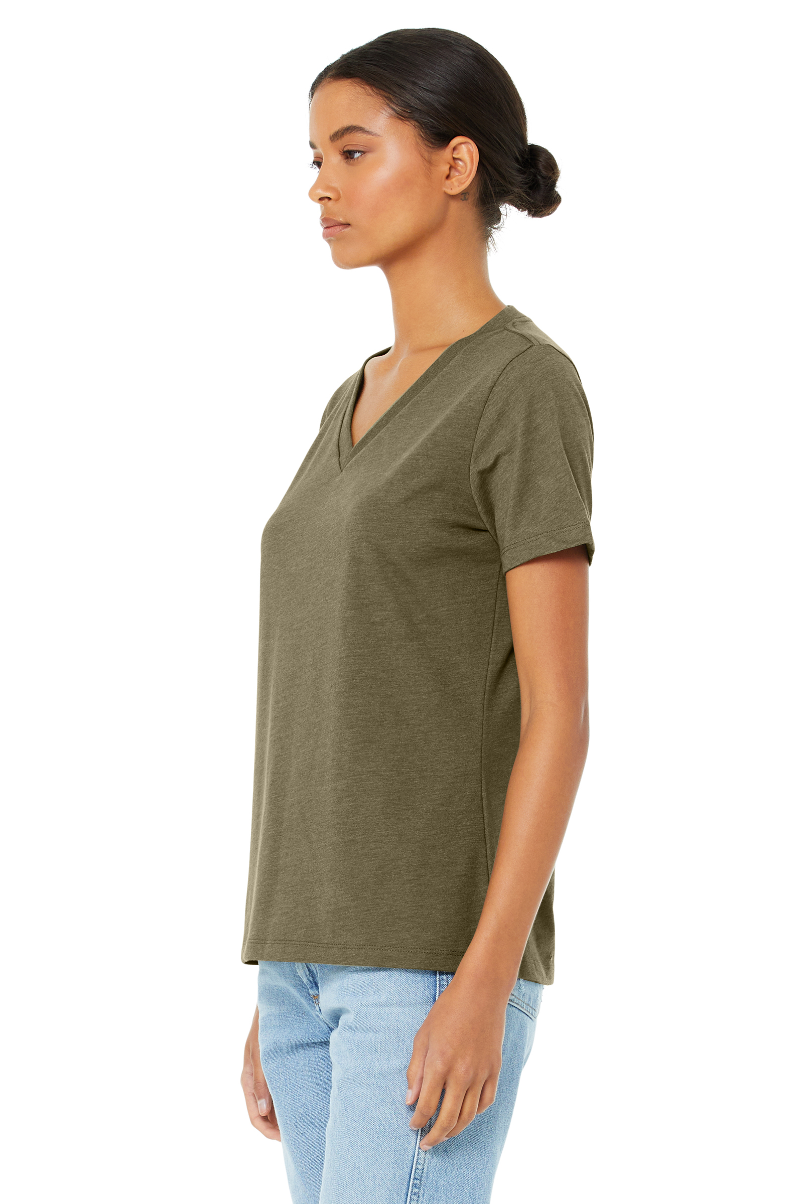 Bella + Canvas 6405CVC Heather Olive