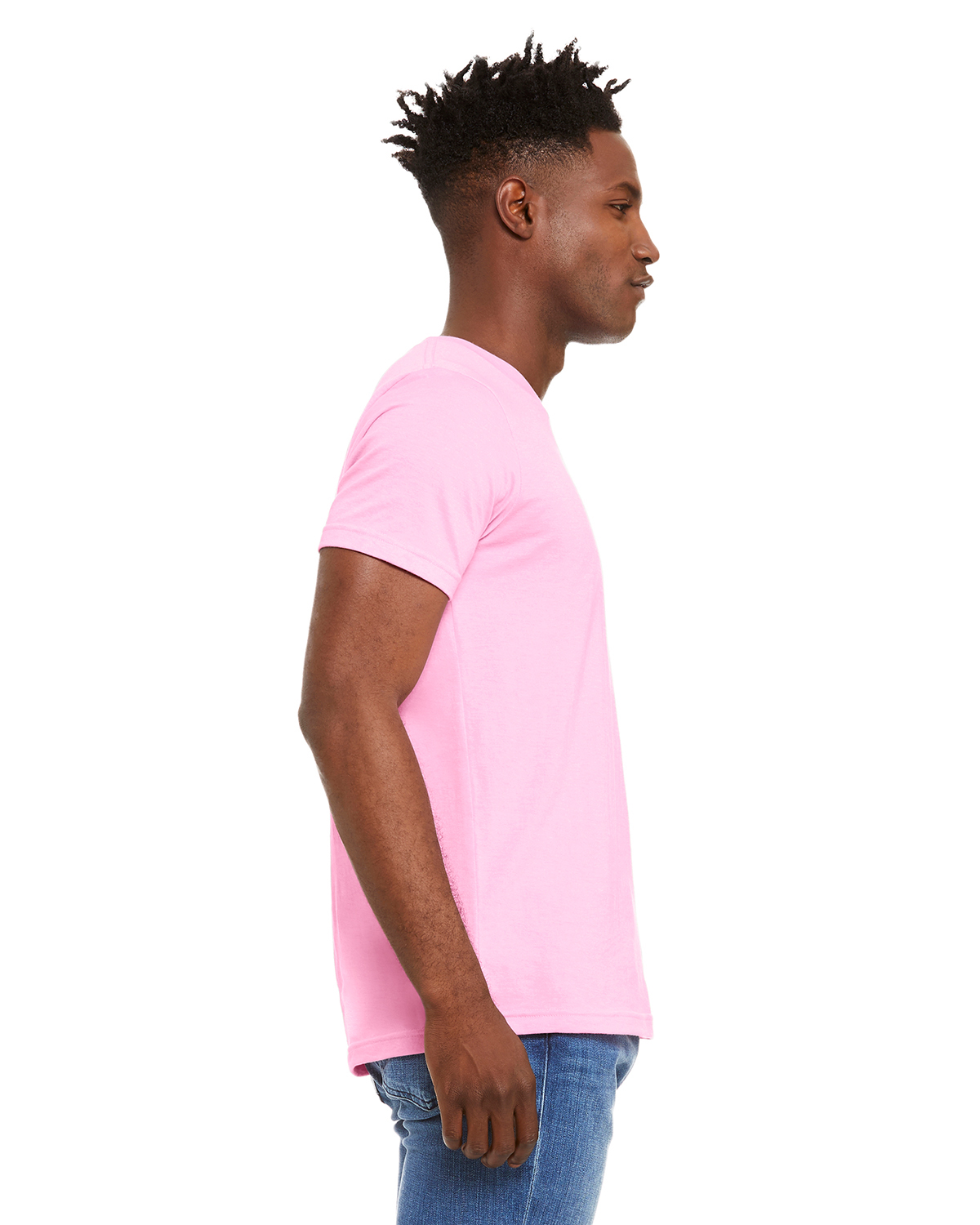 Bella + Canvas 3001CVC Heather Bubble Gum