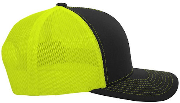 Pacific Headwear 0104PH Black / Neon Yellow