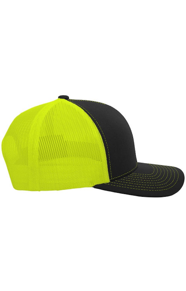 Pacific Headwear 0104PH Black / Neon Yellow