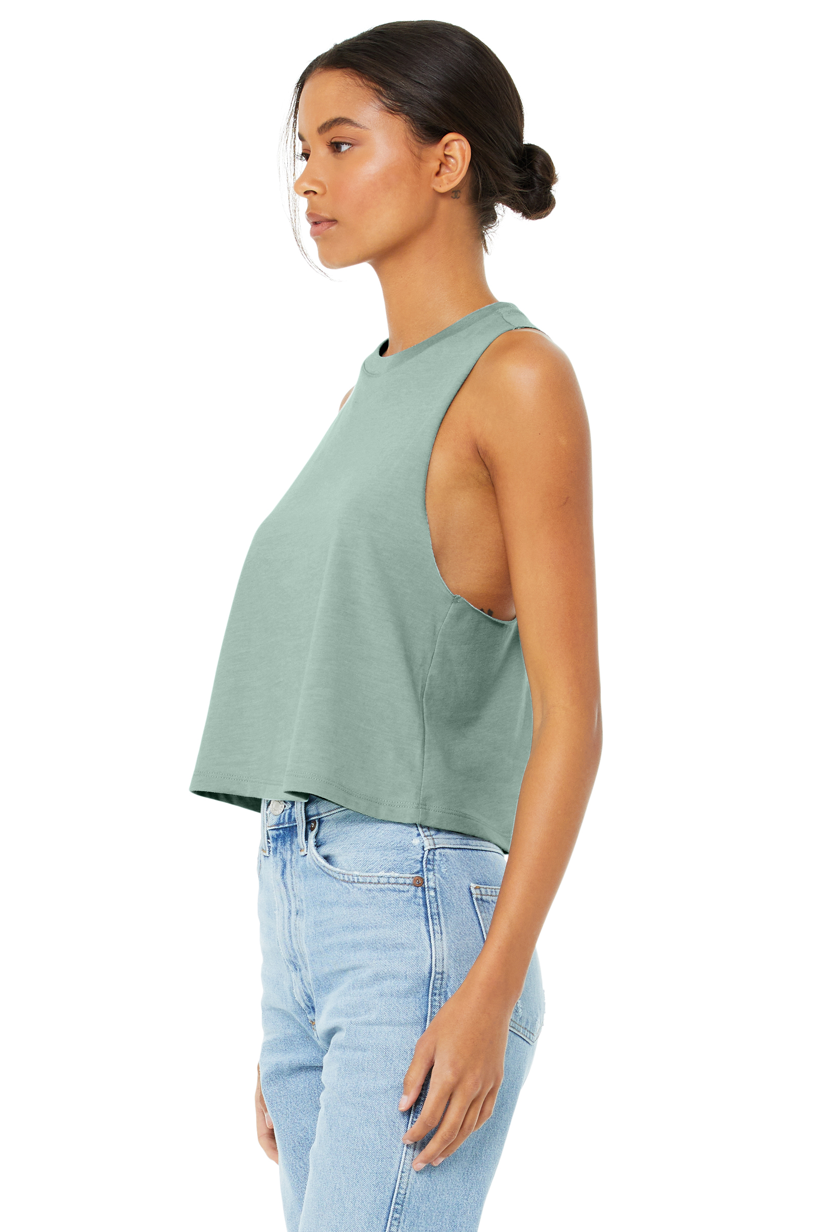 Bella + Canvas 6682 Heather Dusty Blue