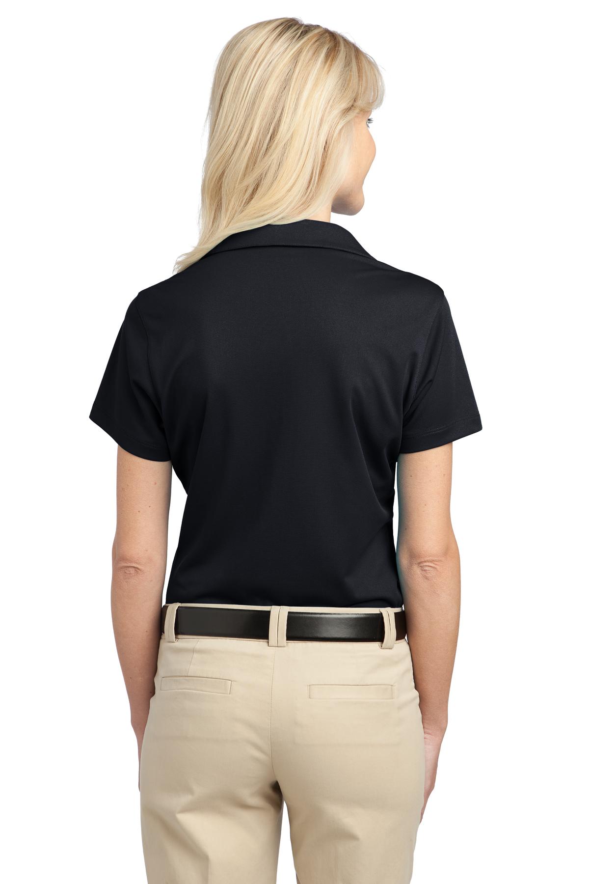Port Authority Women's Tech Pique Polo L527 Black | Jiffy