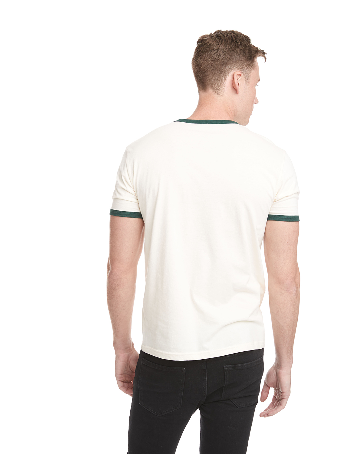 Next Level 3604 Natural / Forest Green