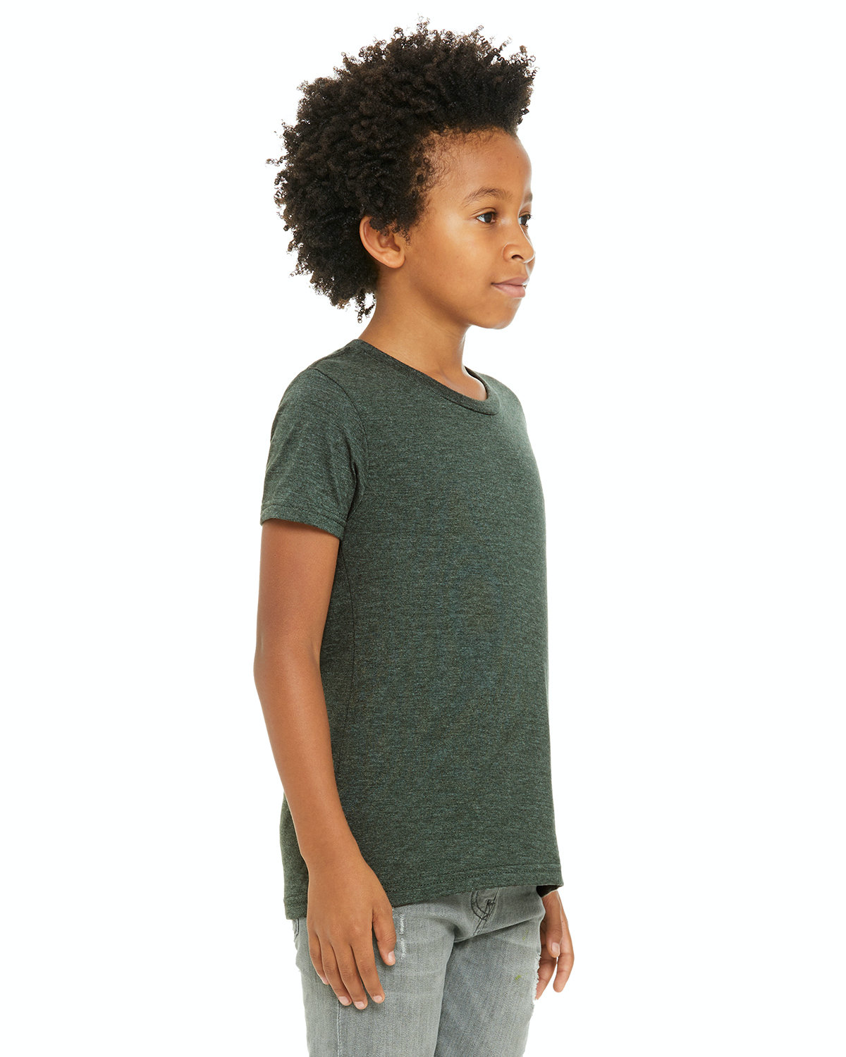 Bella + Canvas 3001YCVC Heather Forest