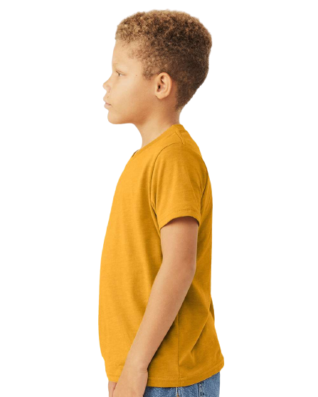 Bella + Canvas 3001YCVC-OLD Heather Mustard