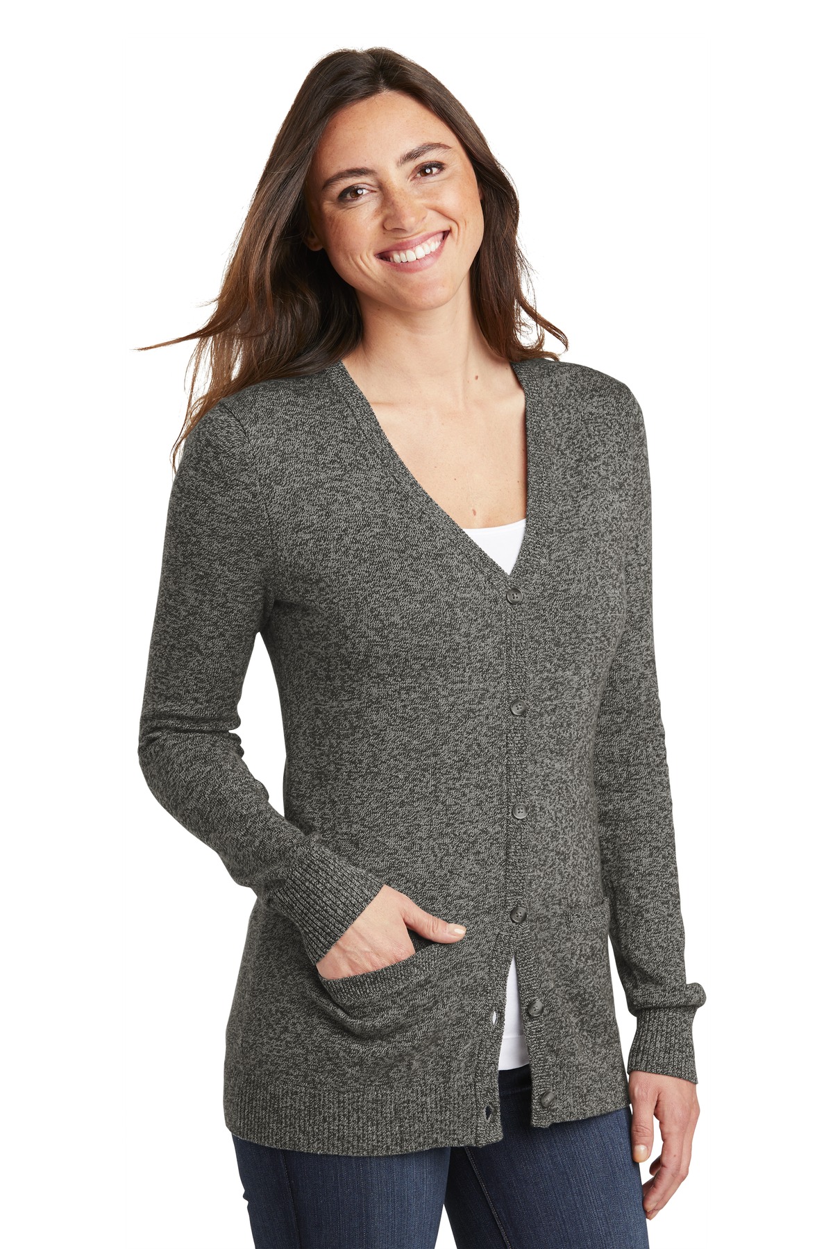 Port Authority LSW415 Warm Gray Marl