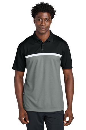 Sport-Tek ST741 Black / Gray Concrete Heather / White
