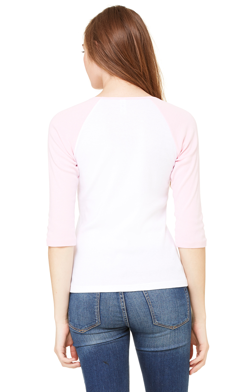 Bella + Canvas B2000 White / Pink