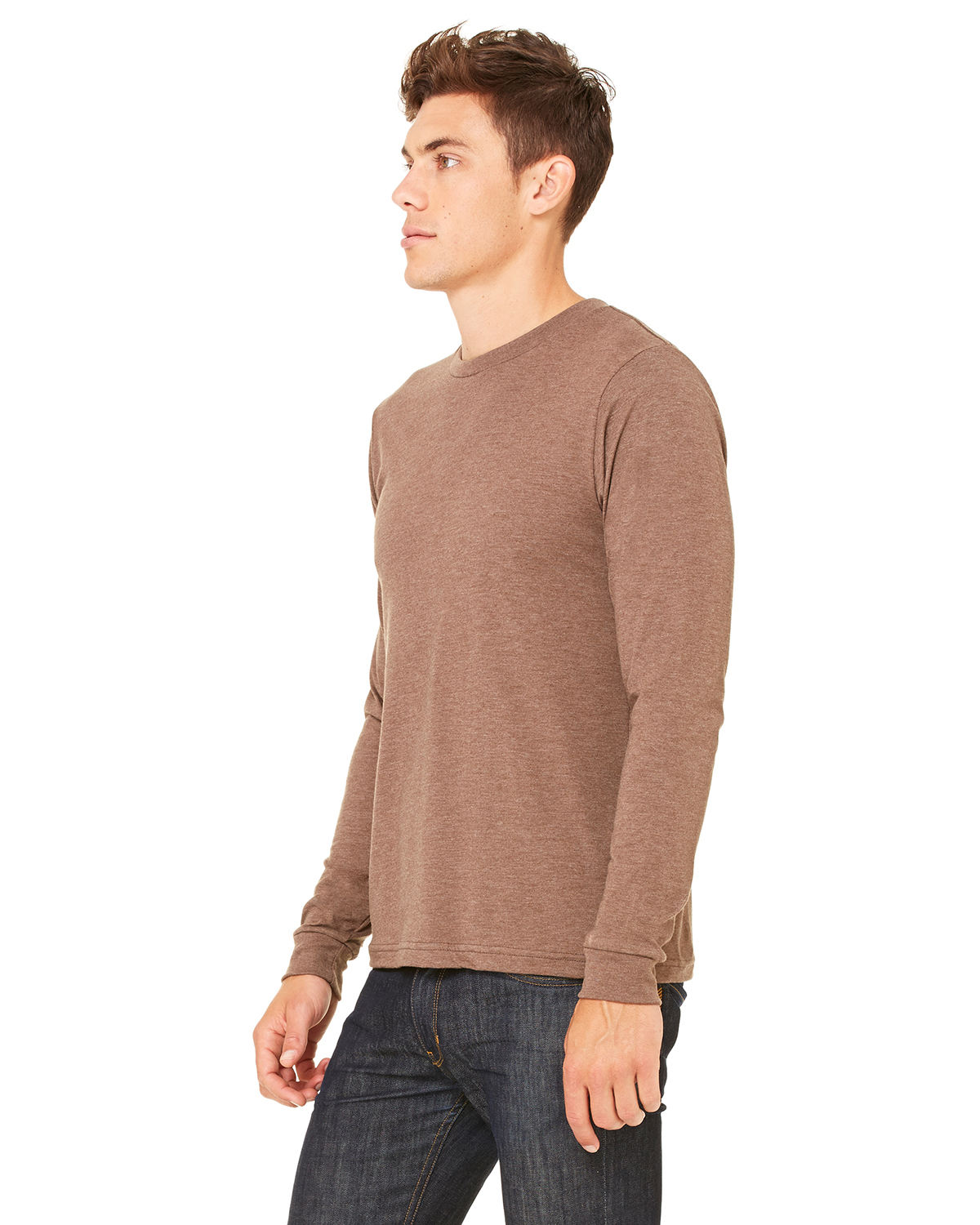 Bella + Canvas 3501CVC Heather Brown