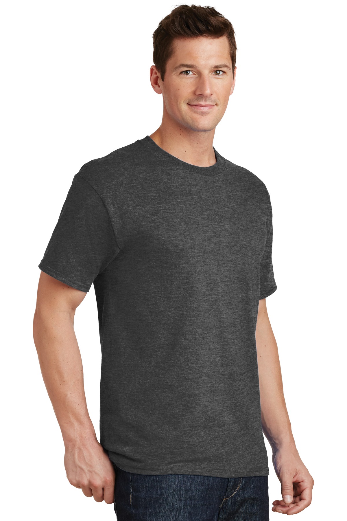 Port & Company PC54T Dark Heather Gray