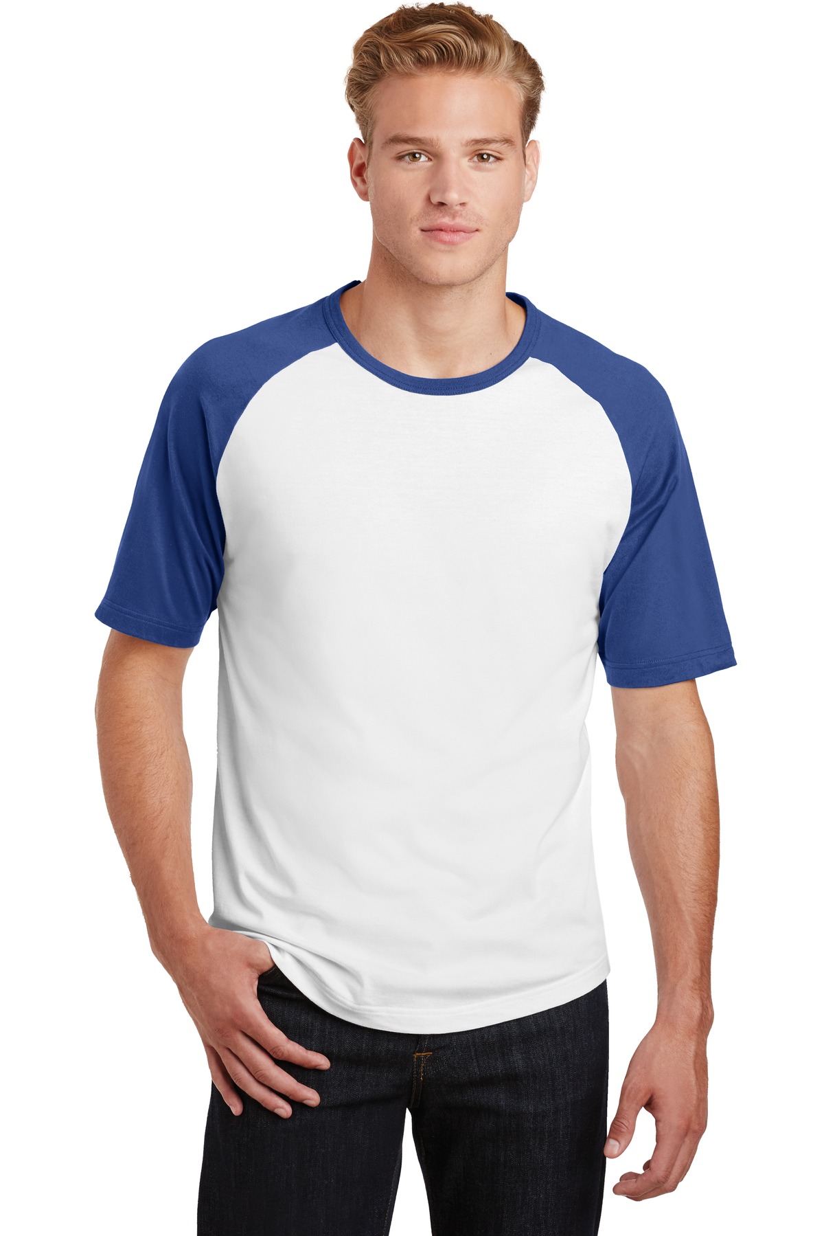Sport-Tek T201 White / Royal