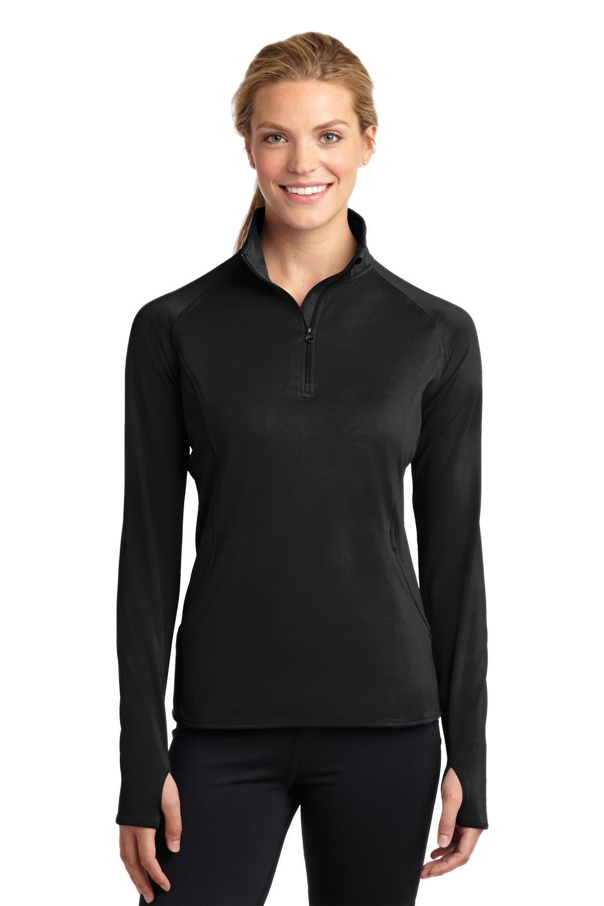 Sport Tek Women's Sport Wick Stretch 1/2 Zip Pullover Lst850