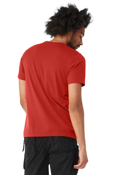 Bella + Canvas 3001CVC Solid Red Blend