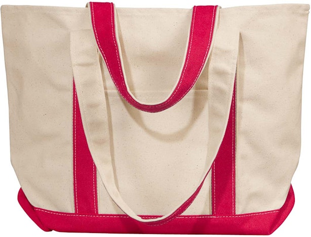 Liberty Bags 8871 Natural / Red