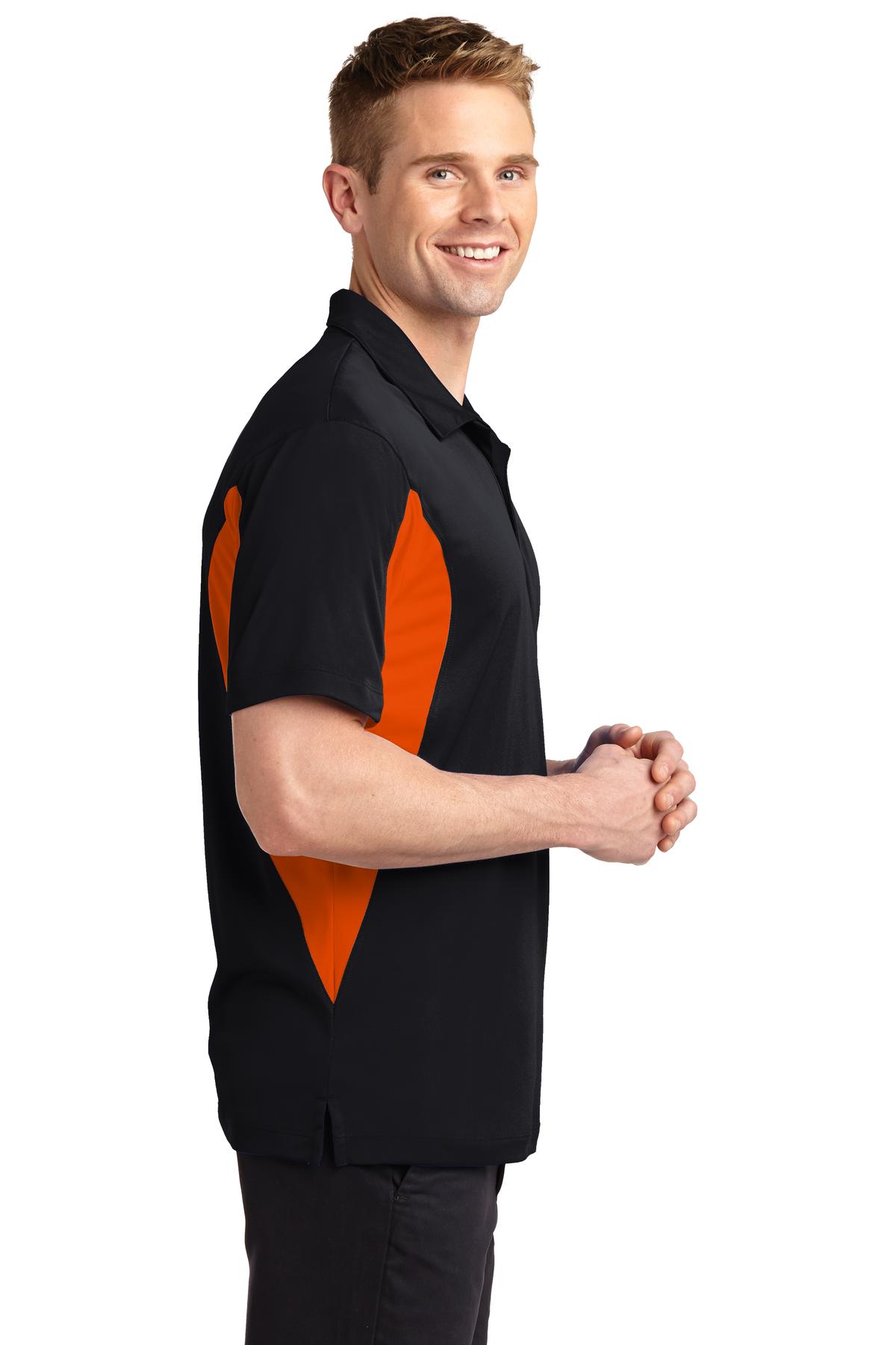 Sport-Tek TST655 Black / Deep Orange